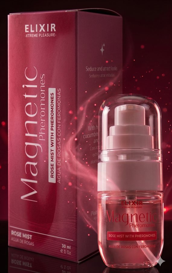 Magnetic, bruma facial con feromonas y agua de rosas